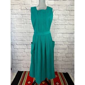 Vintage Nell Flowers Grandmacore Corduroy Pinafore Style Jumper Dress